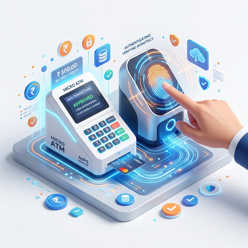 Fintech POS Solutions Illustration