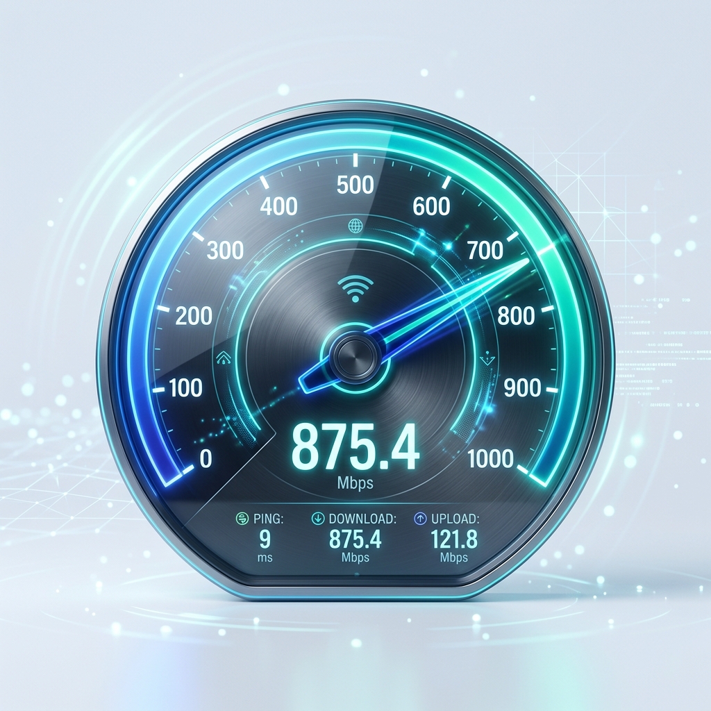 Internet Speed Analysis Illustration